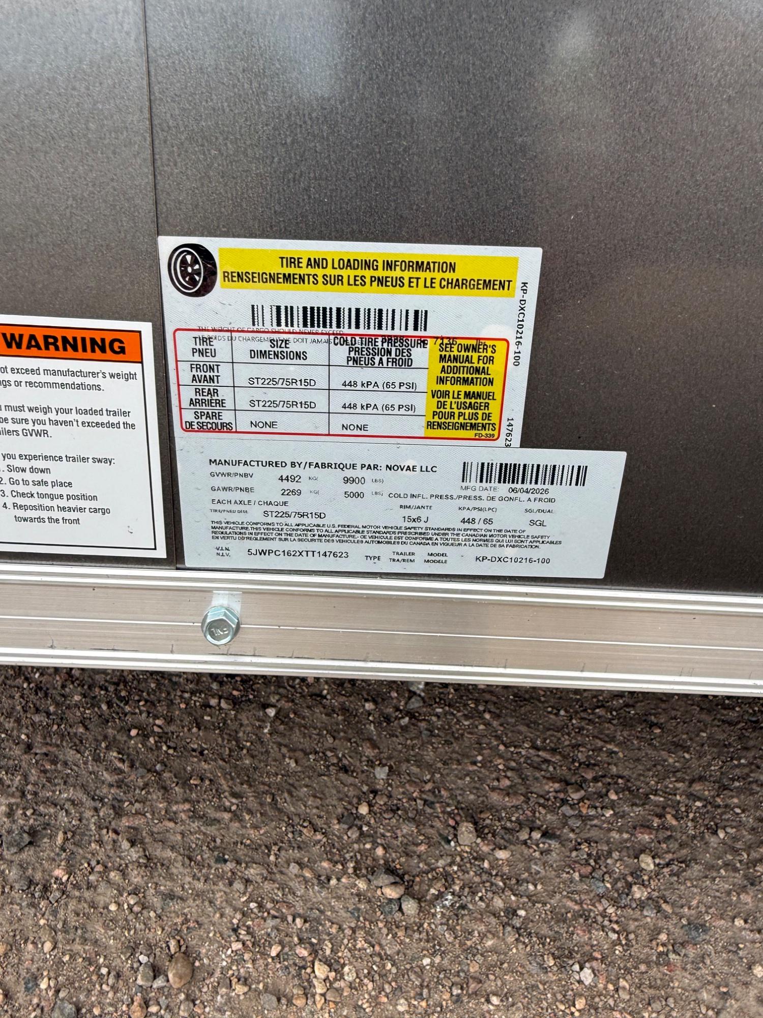 2026 Pace American 2026 Pace American Outback DLX CH 8.5'x16' 10K - - thumbnail 7