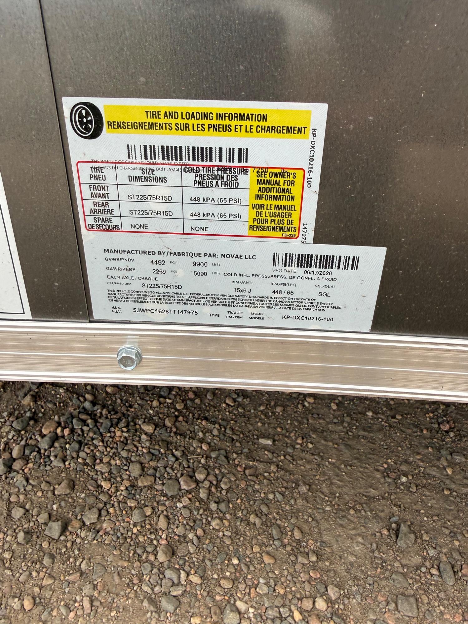 2026 Pace American 2026 Pace American Outback DLX CH 8.5'x16' 10K - - thumbnail 9