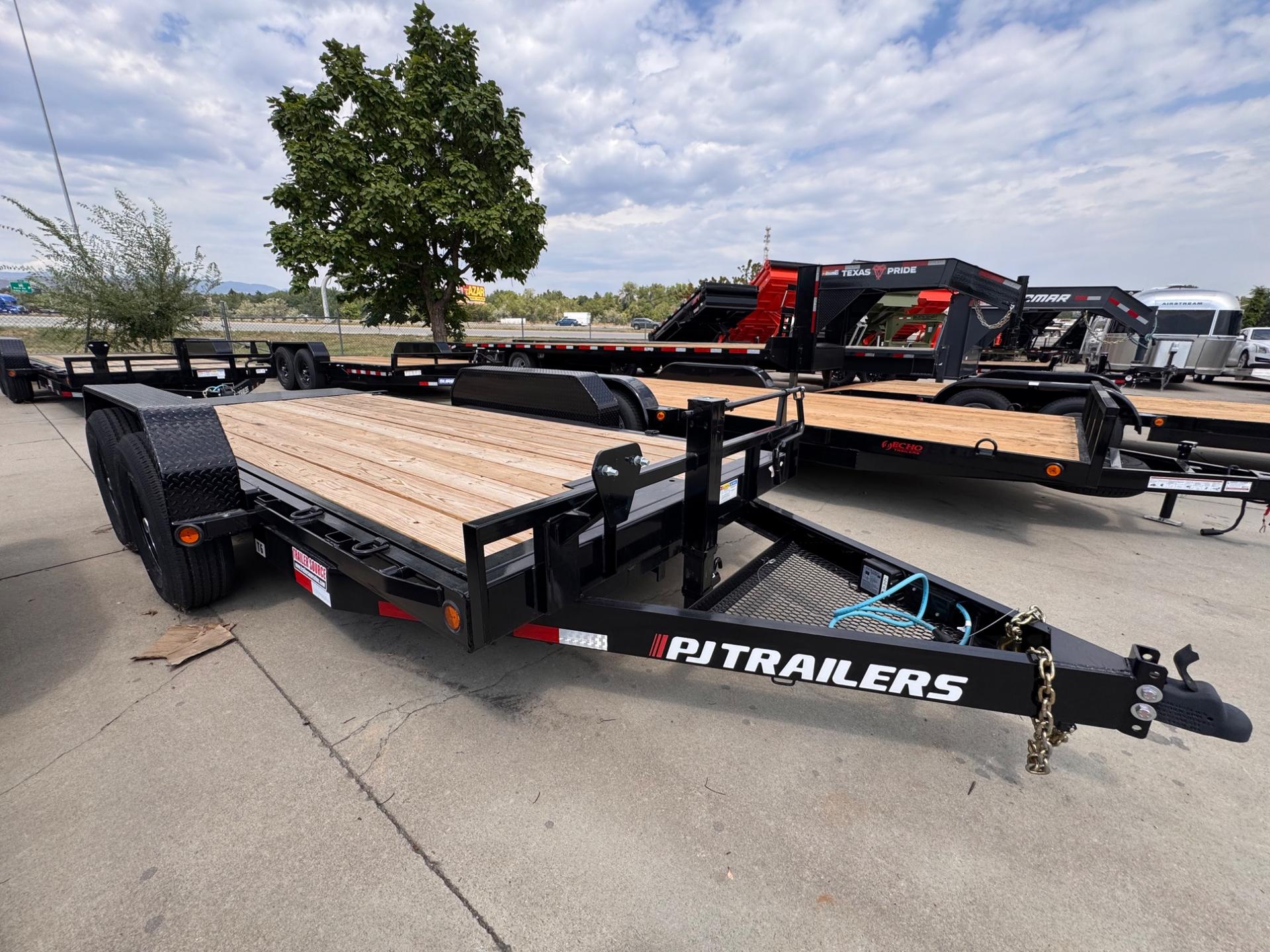 2027 PJ Trailers 7'x16' Channel Equipment Tilt - T6162 - 7714