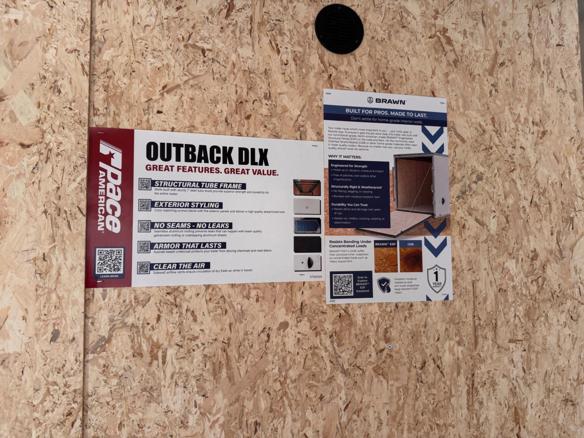 2026 Pace American 2026 Pace American Outback DLX CH 8.5'x20' 10K - - thumbnail 7