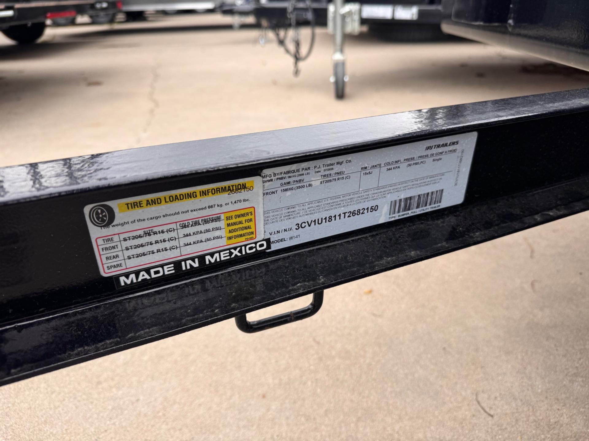 2026 PJ Trailers 2026 PJ Trailers 7'x14' SA Channel Utility - - thumbnail 10