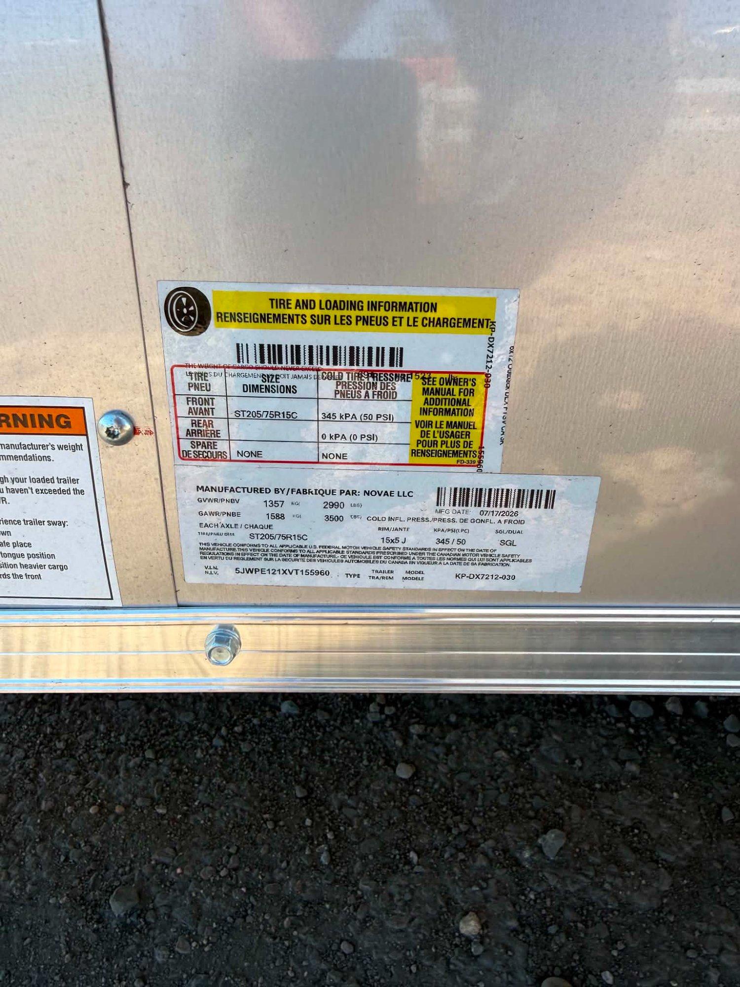 2027 Pace American 2027 Pace American Outback DLX 6'x12' SA - thumbnail 10