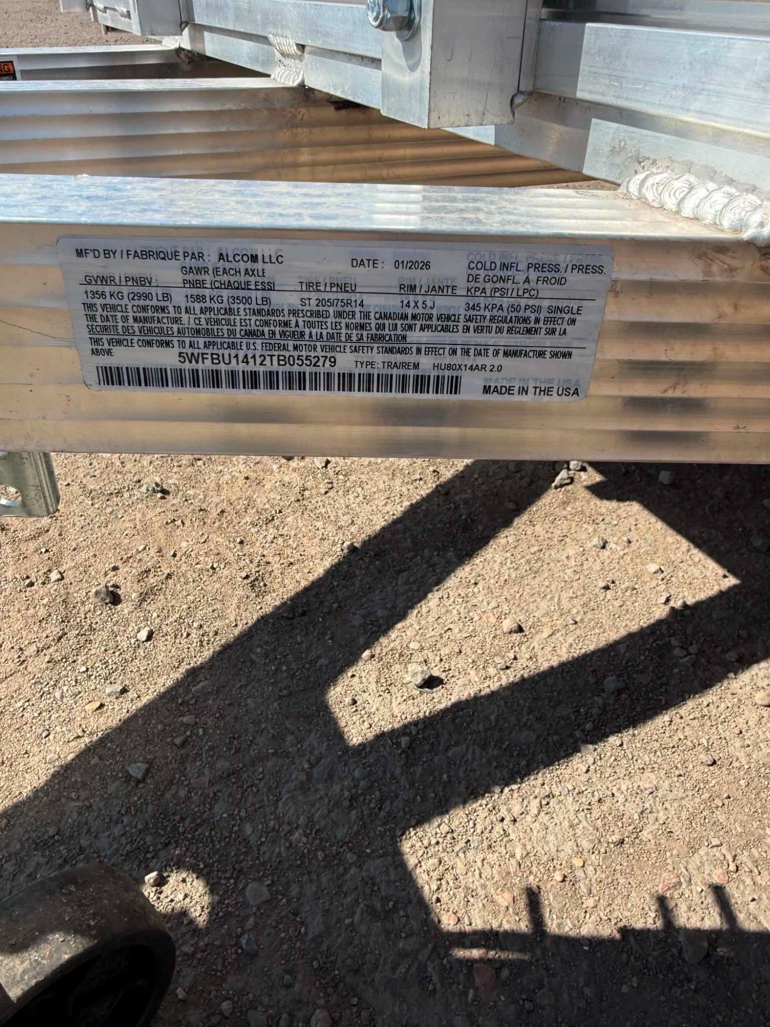 2026 Alcom 2026 Alcom High Country 7'x14' SA - - thumbnail 9