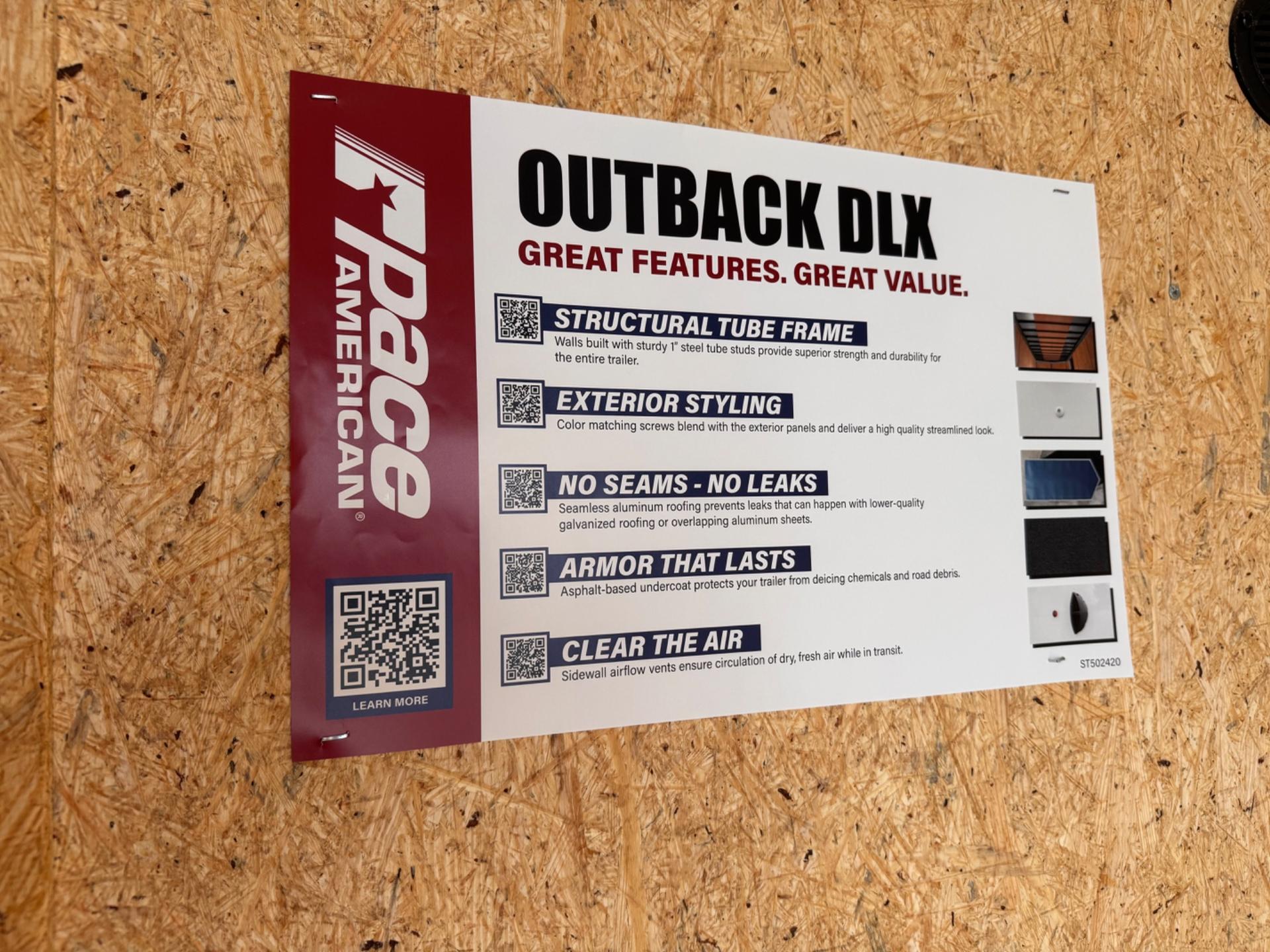 2026 Pace American 2026 Pace American Outback DLX 7'x16' - - thumbnail 10