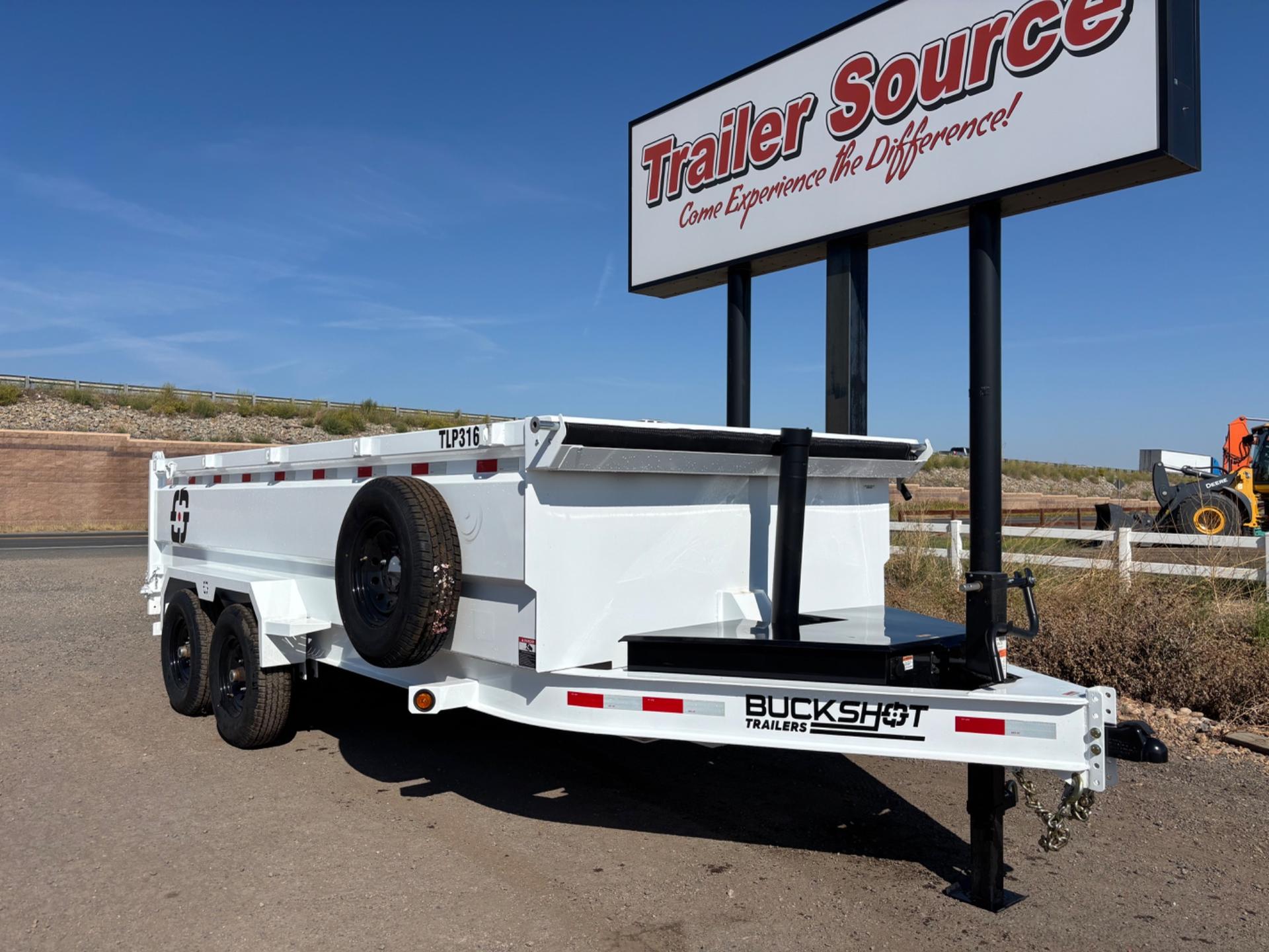 2026 Buckshot Trailers 7'x16'x3' Telescopic BP - TLP316 - 3416