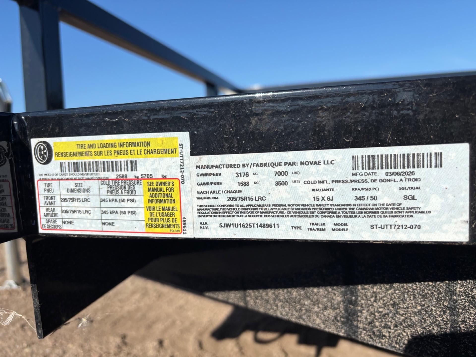 2026 Sure-Trac 2026 Sure-Trac 6'x12' TA Tube Top Utility -  - thumbnail 8