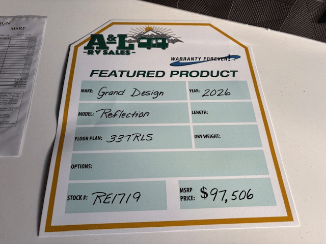 2026 Grand Design 2026 Grand Design Reflection - thumbnail 16