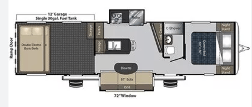 2018 KEYSTONE Carbon 35 floorplan