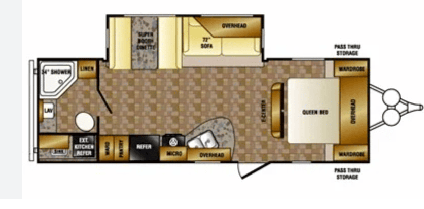 2013 CROSSROADS ZINGER Zinger 25RB floorplan