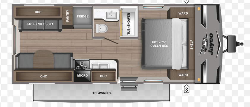 2021 JAYCO JAY FLIGHT  JAY FLIGHT 212QB floorplan