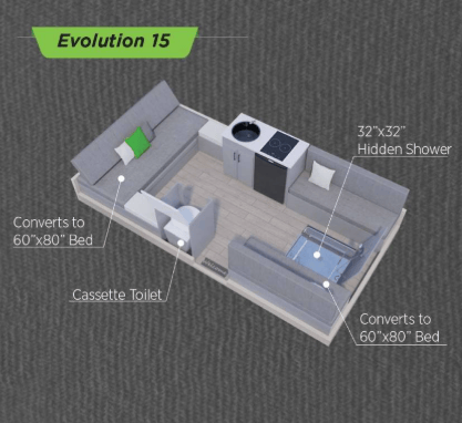 2026 Aliner Evolution 15 floorplan