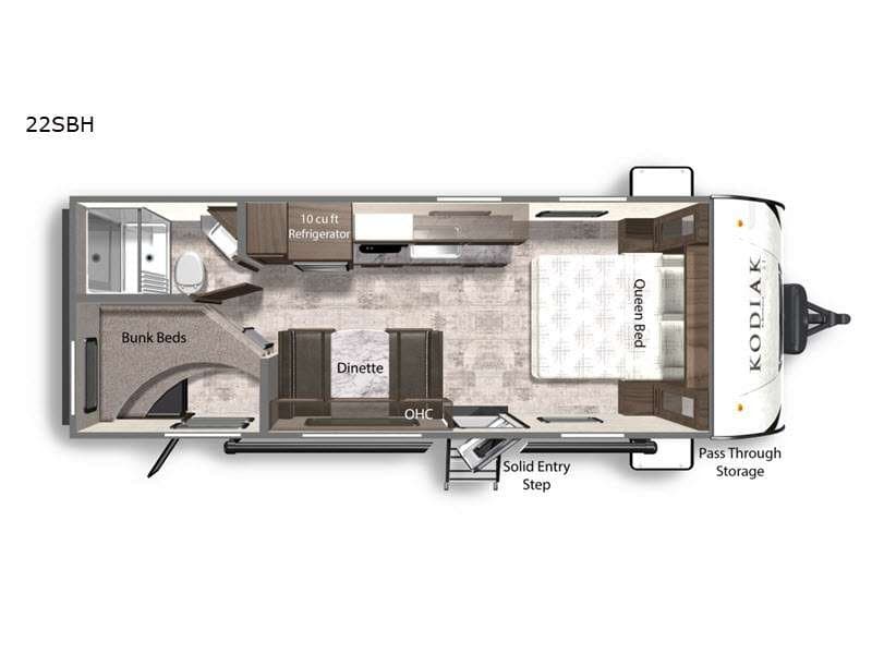 2022 Dutchmen Kodiak SE 22SBH floorplan
