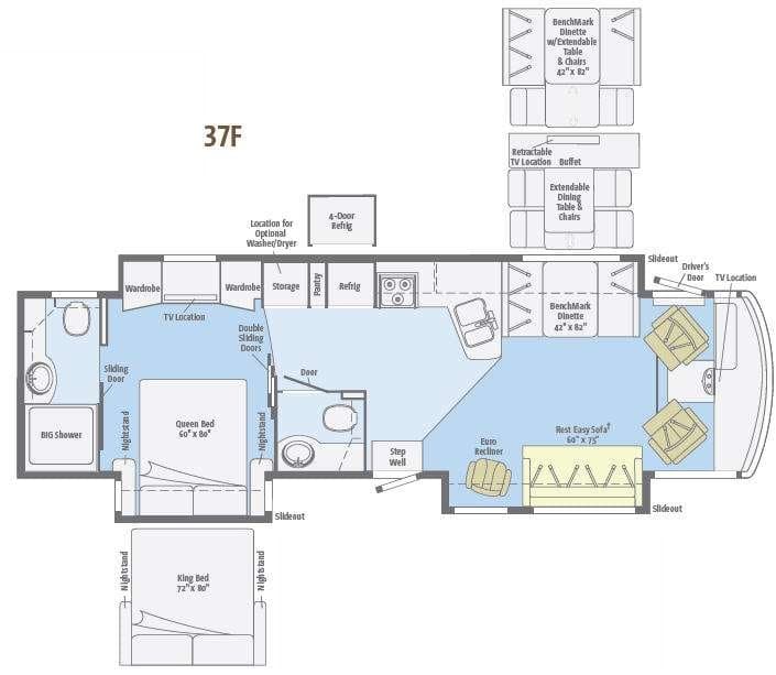 2012 Winnebago Adventurer 337RLS floorplan