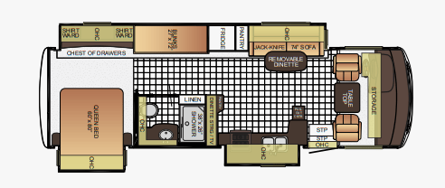 2016 Newmar Bay Star Sport 2903 floorplan