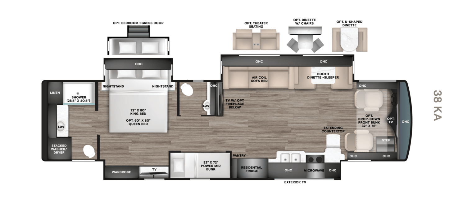 2020 Tiffin Motorhomes 2020 Tiffin Motorhomes Allegro Red - thumbnail 2
