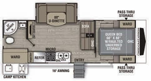 2021 Coachmen Freedom Express Ultra Lite 248RBS floorplan