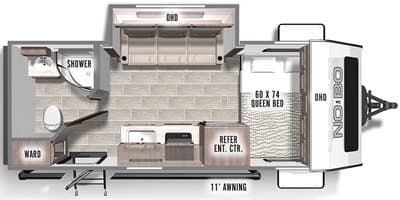 2021 Forest River No Boundaries NB16.8 floorplan