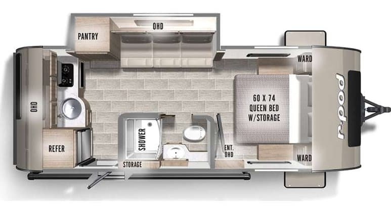 2021 Forest River R-Pod 196 floorplan