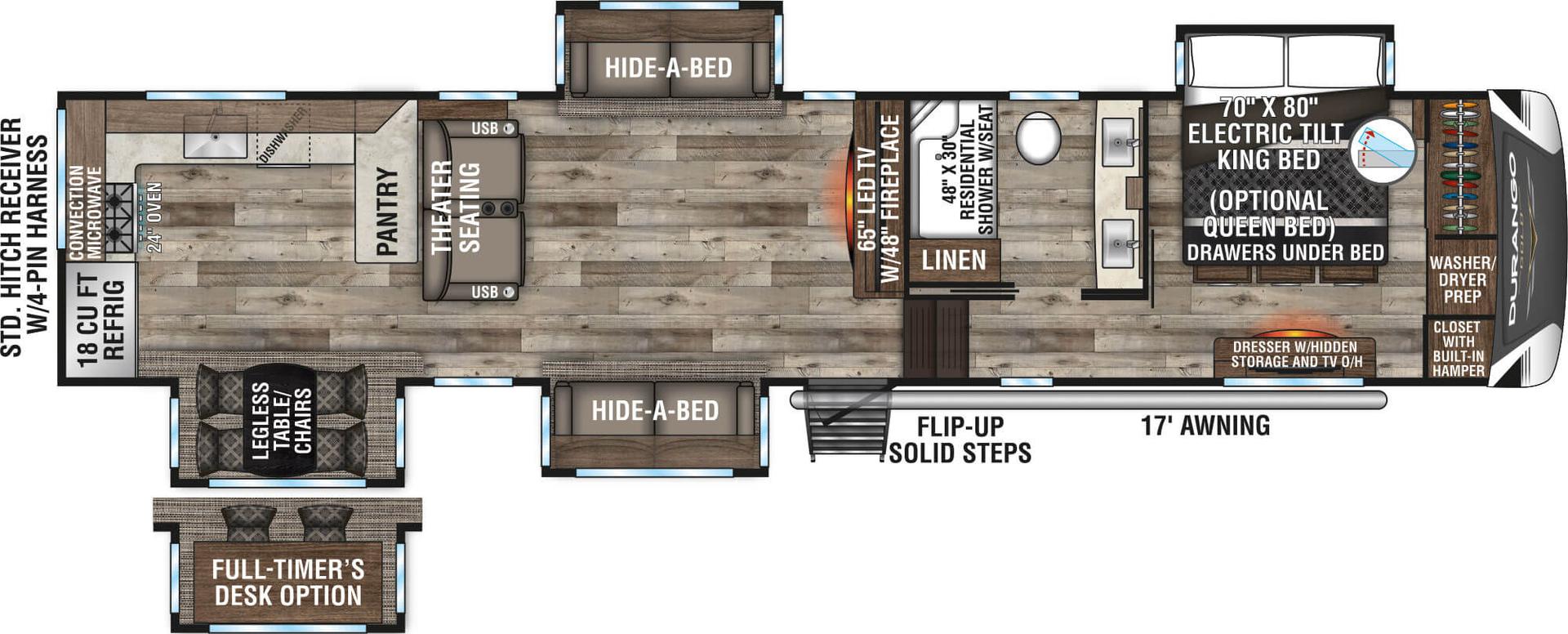 2021 Z  KZ RV Durango G391RKQ floorplan