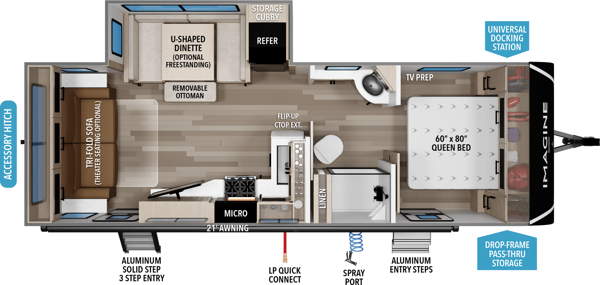 2022 Grand Design Imagine 2500RL floorplan