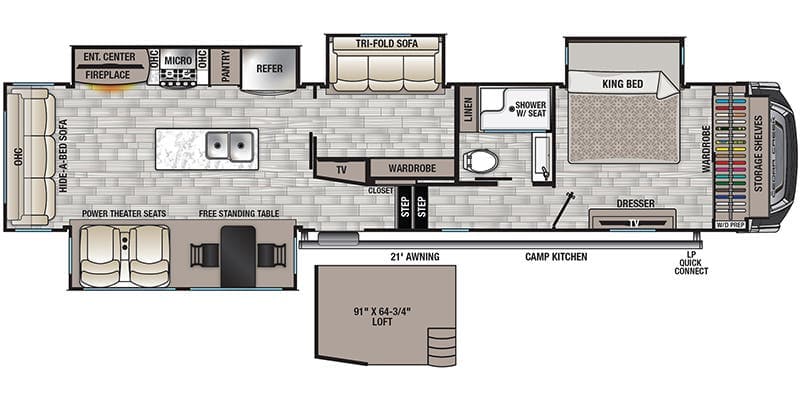 2022 Forest River Cedar Creek 377BH