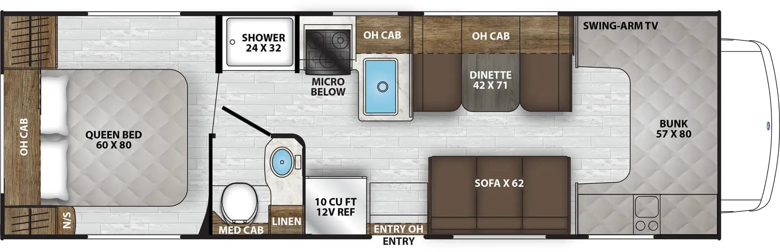 2023 Coachmen Leprechaun 271QB floorplan