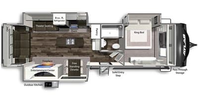 2023 Dutchmen Atlas 3302RL floorplan