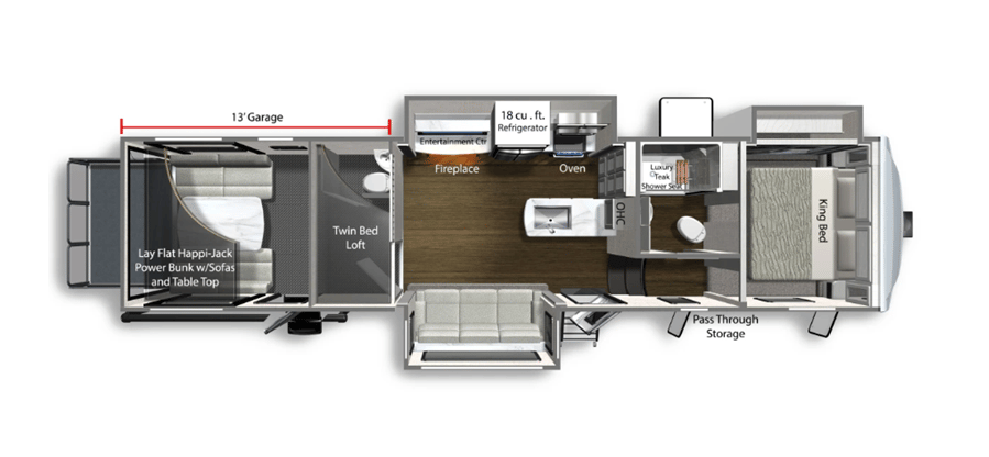 2023 Dutchmen Voltage Triton 3571 floorplan