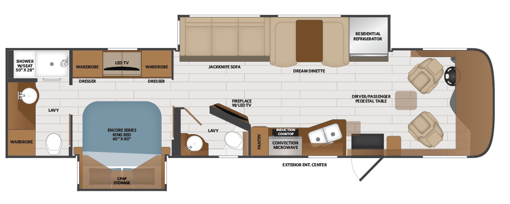 2023 Fleetwood Pace Arrow 36U floorplan