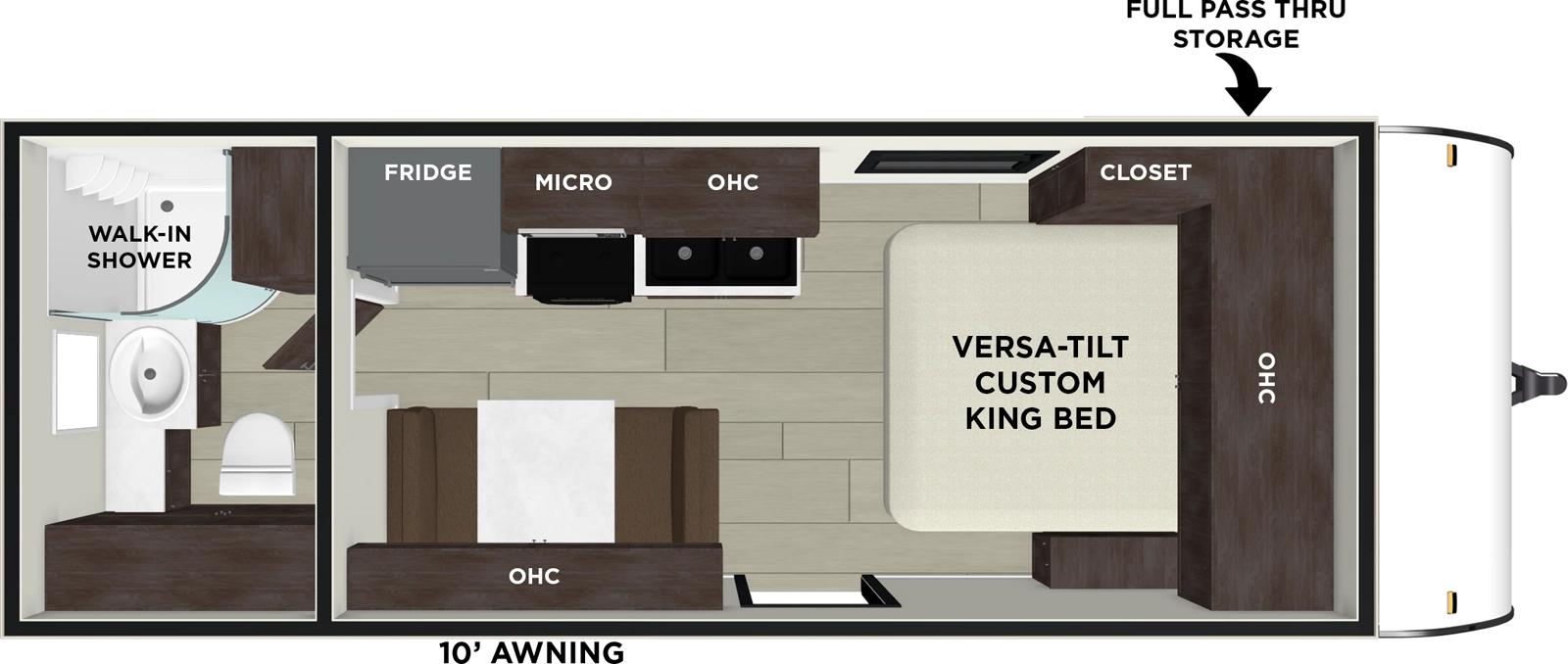 2023 Forest River Salem Cruise Lite 171RBXL floorplan