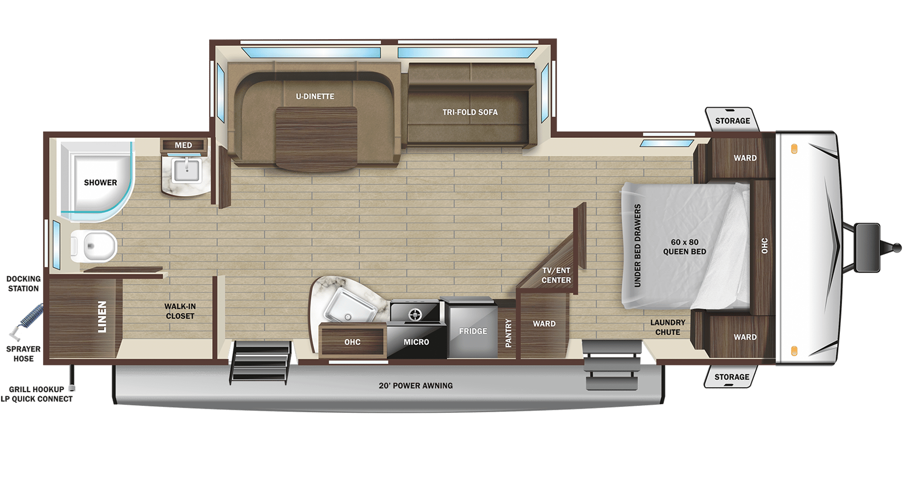 2023 Highland Ridge RV Range Lite 252RB floorplan