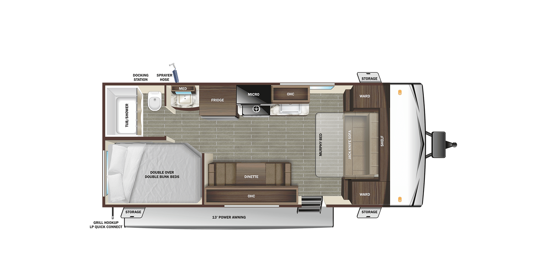 2023 Starcraft Autumn Ridge 20MB floorplan
