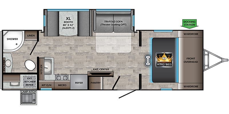 2023 CrossRoads Sunset Trail Super Lite SS253RB Travel Trailer floorplan