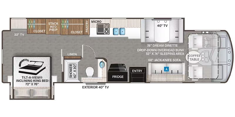 2023 Thor Motor Coach Challenger 36FA floorplan