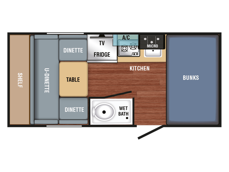 2024 Braxton Creek Bushwhacker Plus 17BH floorplan