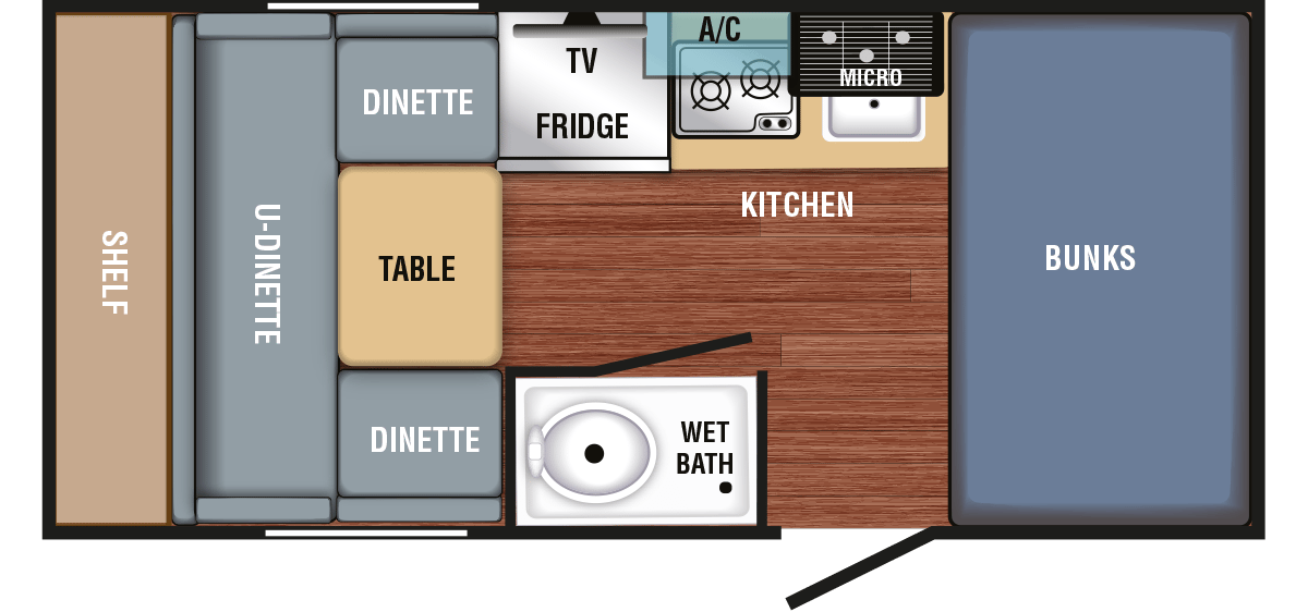 2024 Braxton Creek Bushwhacker Plus 17BH floorplan