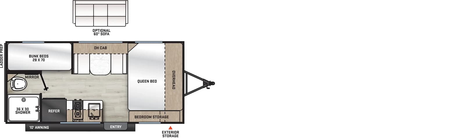 2024 Coachmen Catalina Summit Series 7 164BH floorplan