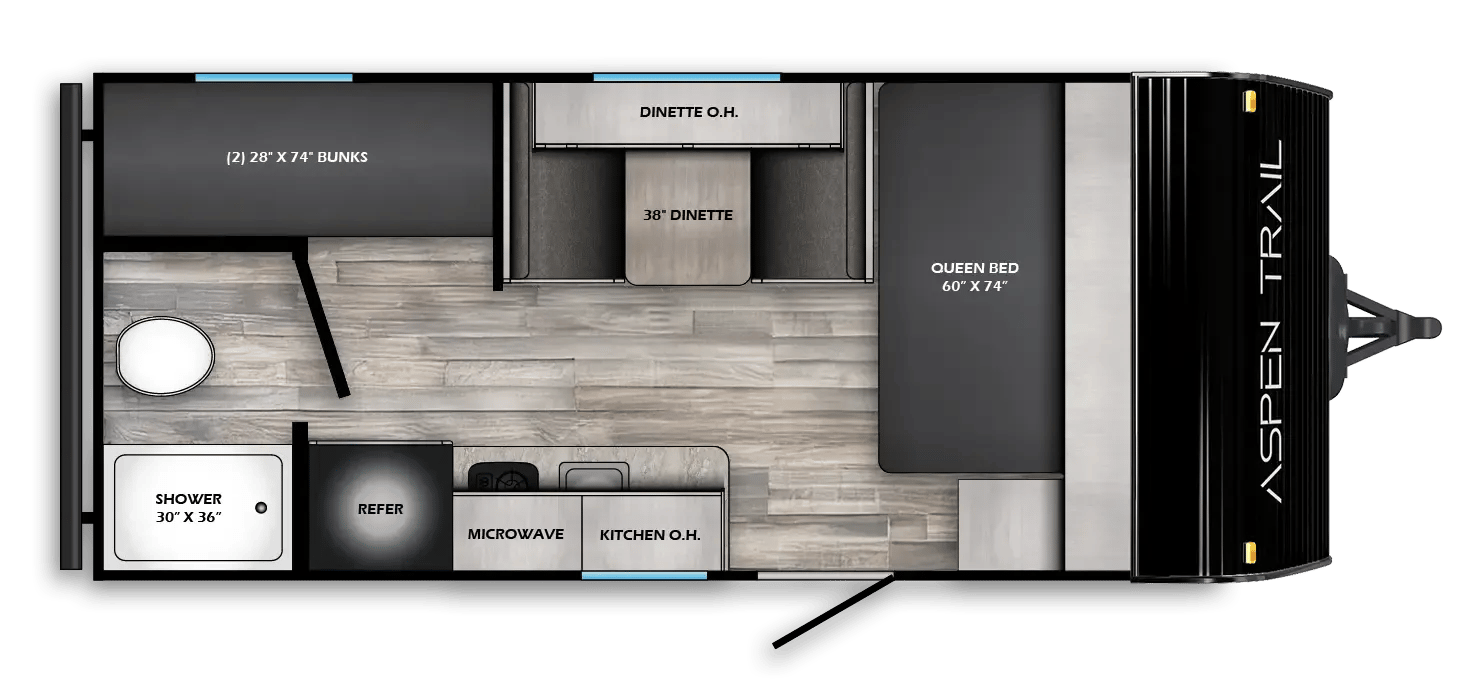 2024 Dutchmen Aspen Trail 17BH floorplan