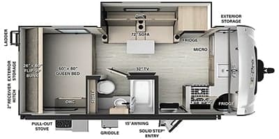 2024 Flagstaff E-Pro 20FKS floorplan
