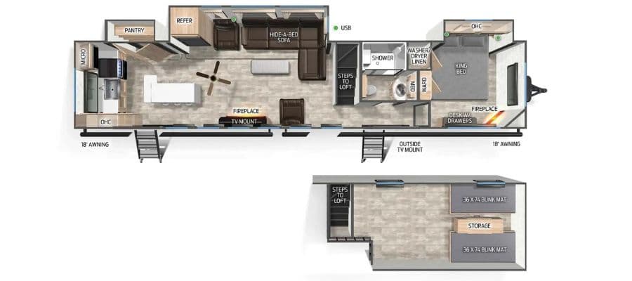 2024 Forest River 2024 Forest River Cherokee Timberwolf Black Label - thumbnail 2