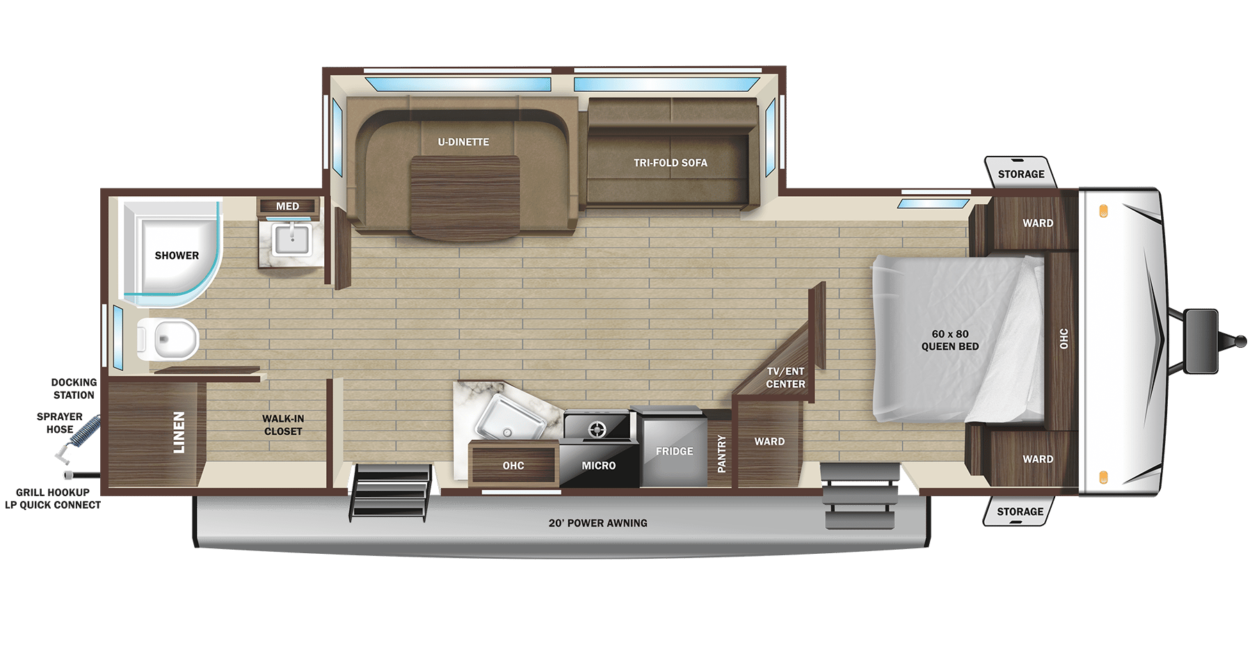 2024 Highland Ridge RV Range Lite 252RB floorplan