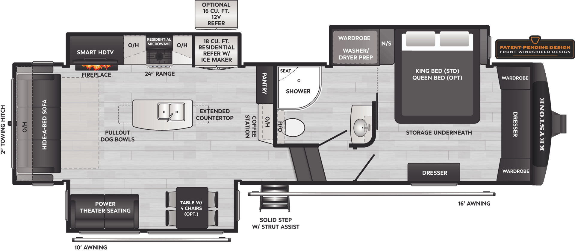 2024 Keystone RV Montana High Country 295RL floorplan