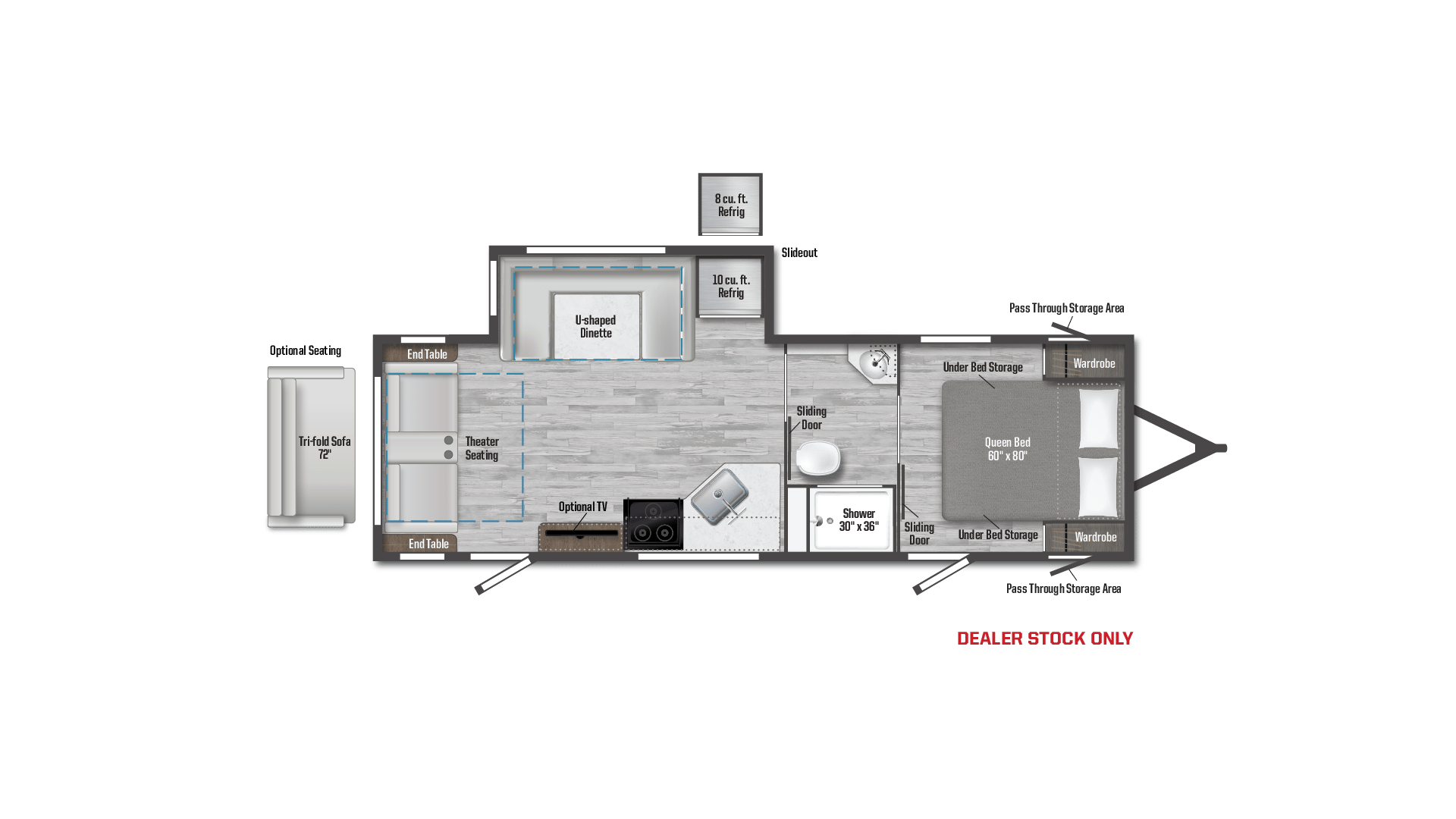 2024 Winnebago Access 26RL floorplan