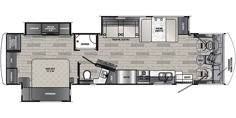 2024 Forest River Georgetown 34M5 floorplan