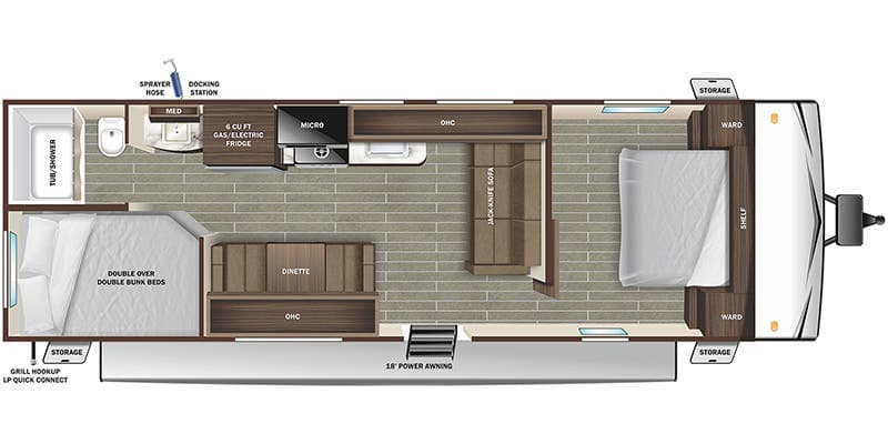 2024 Starcraft Autumn Ridge 26BH floorplan