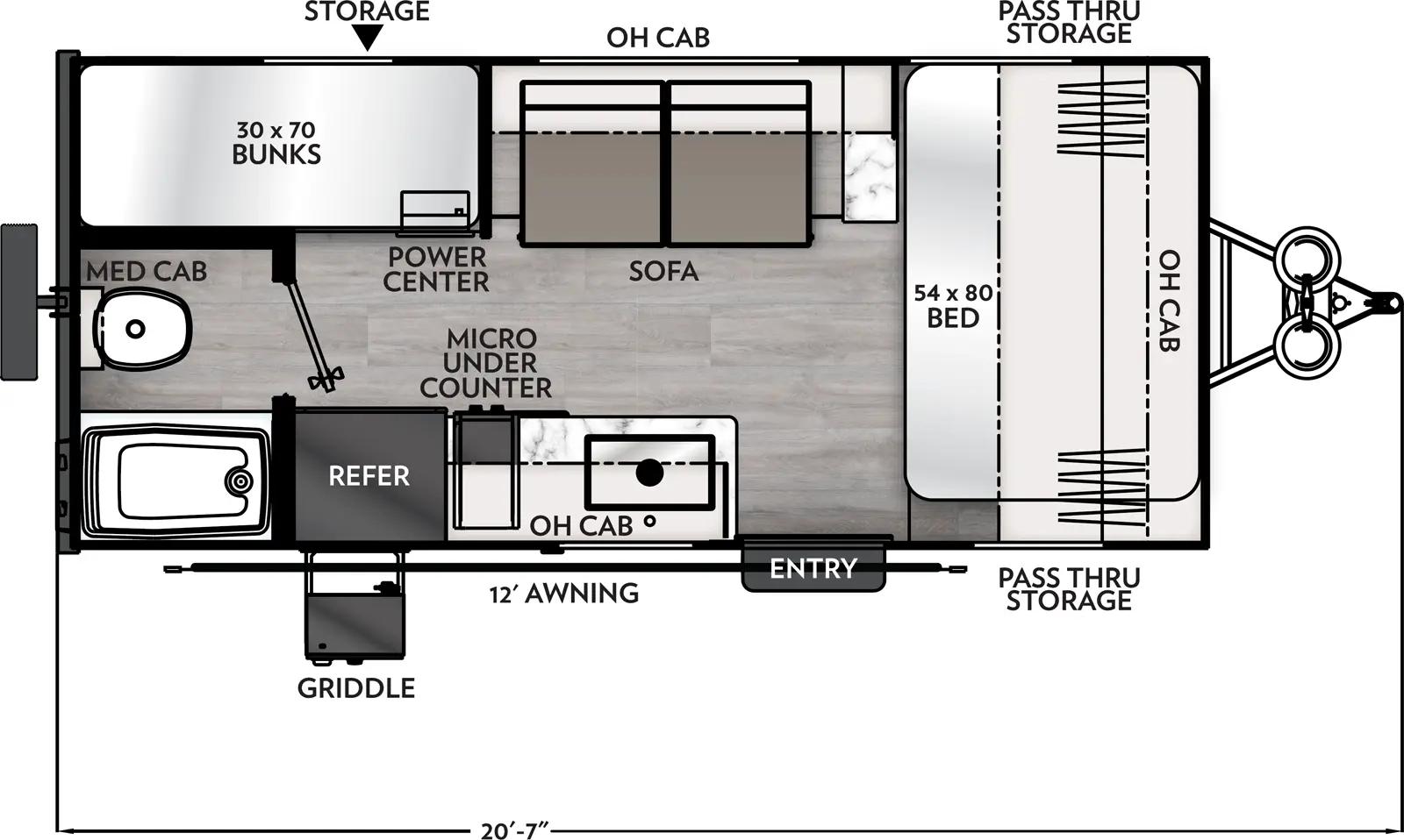 2025 Coachmen Apex Nano 184BH floorplan