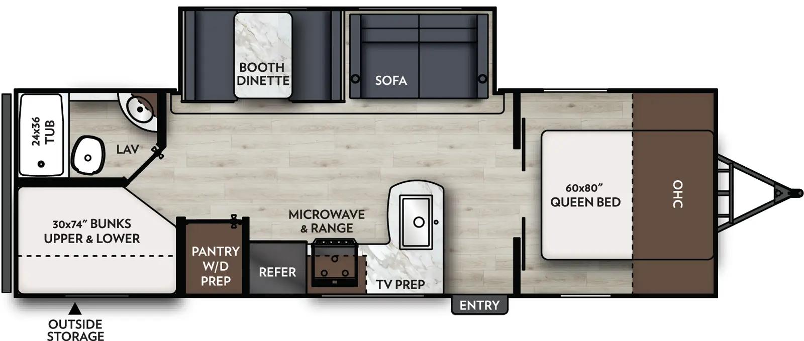 2025 Coachmen Apex X Series 26BHX floorplan