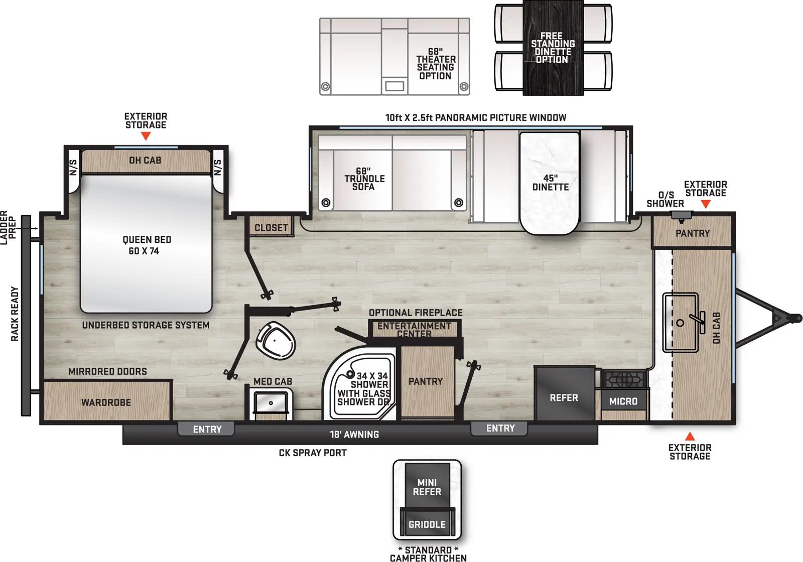 2025 Coachmen Catalina 263FKDS floorplan
