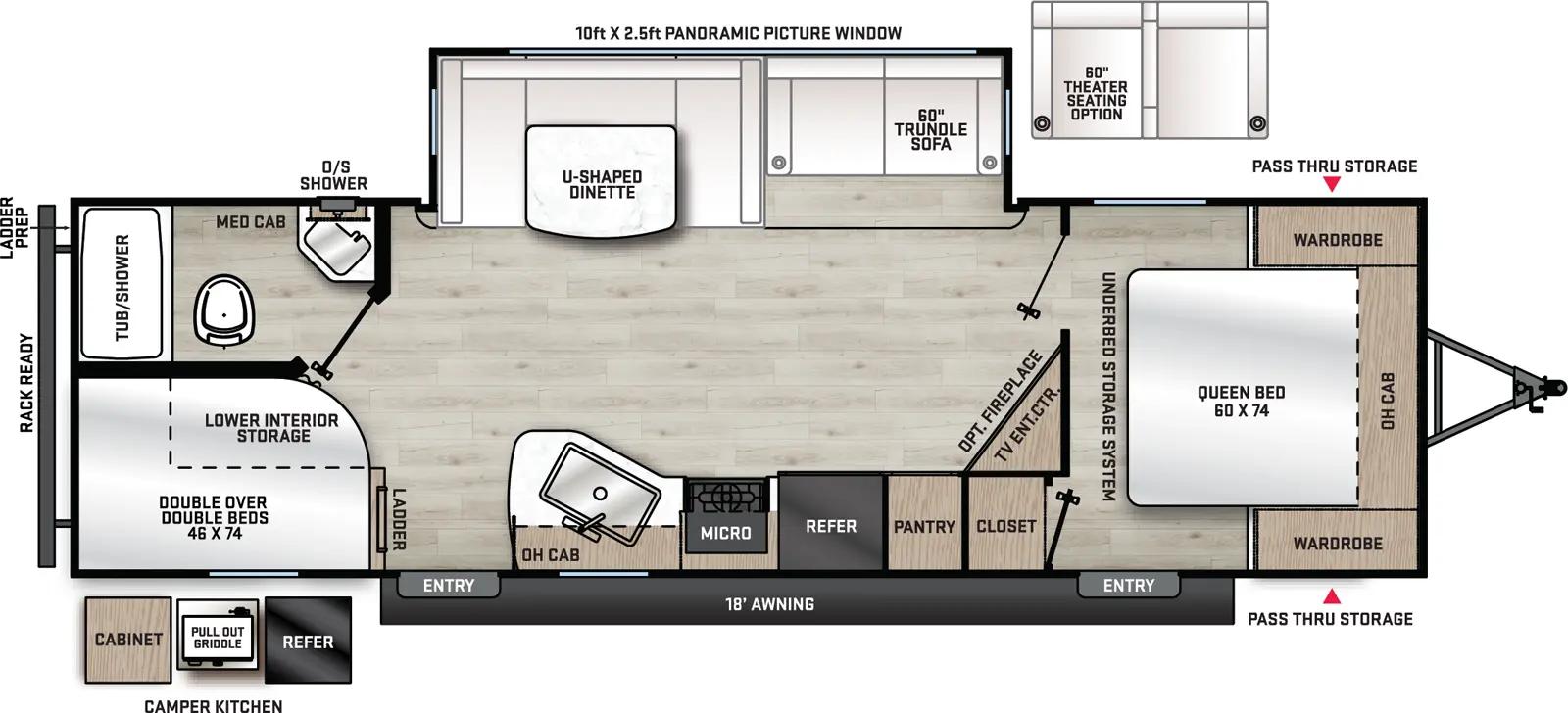 2025 Coachmen Catalina Legacy Edition 263BHSCK floorplan