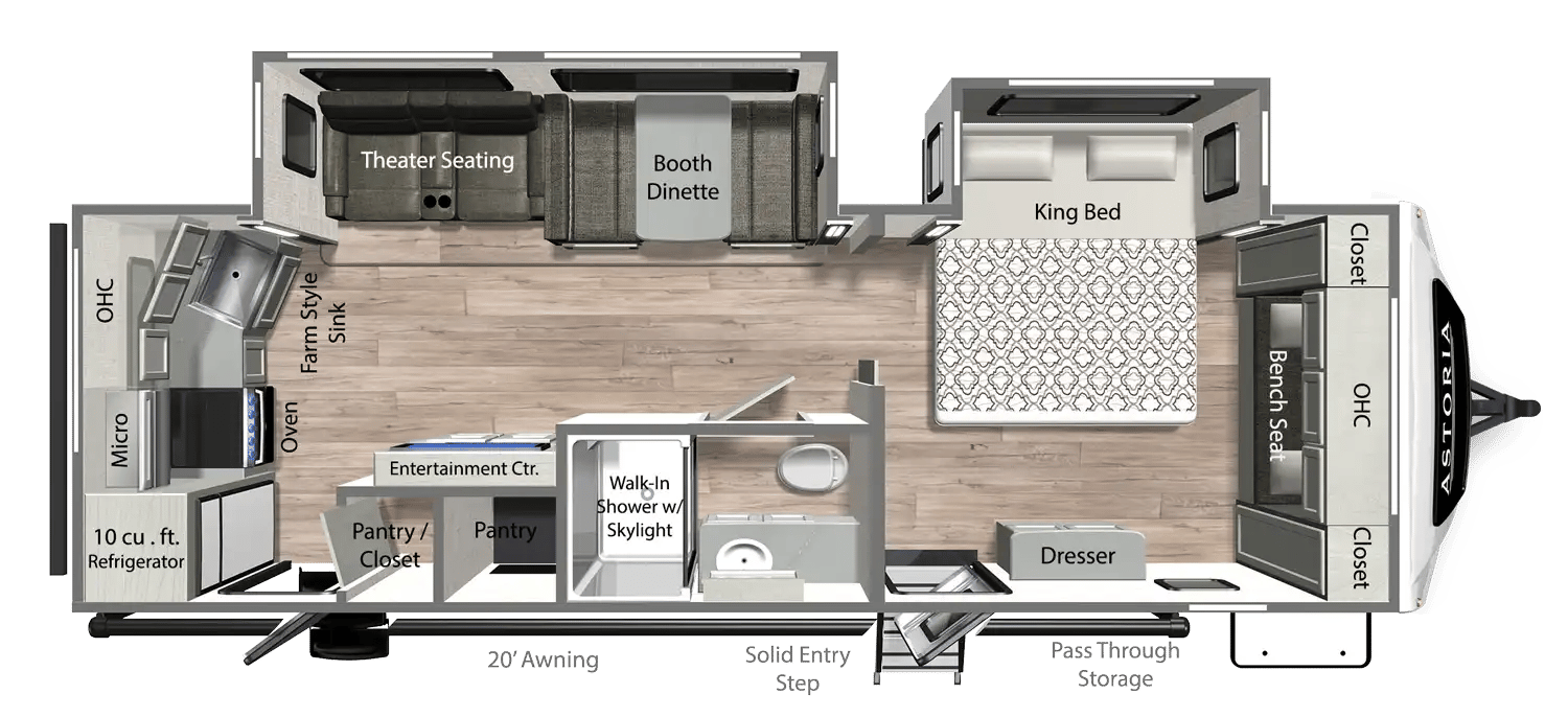2025 Dutchmen Astoria 2623RK floorplan
